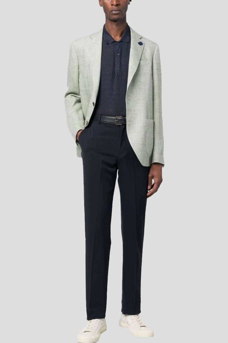 Ανδρικό Πράσινο Single Breasted Linen LARDINI