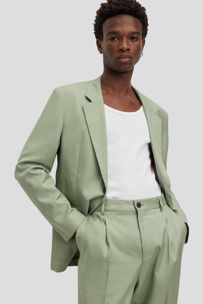 Ανδρικό Πράσινο Slim Fit Suit HUGO