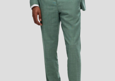 Ανδρικό-Πράσινο-Slim-Fit-Suit-Trousers-SELECTED-HOMME