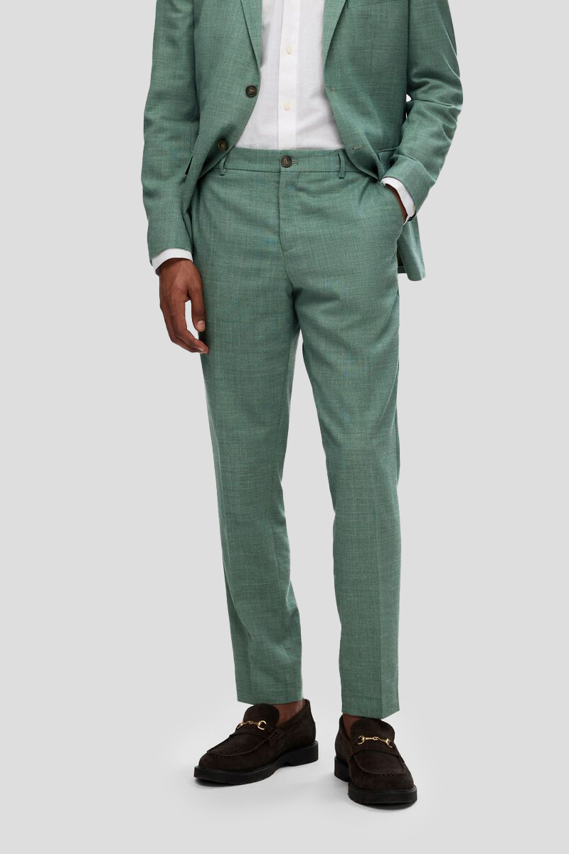 Ανδρικό-Πράσινο-Slim-Fit-Suit-Trousers-SELECTED-HOMME