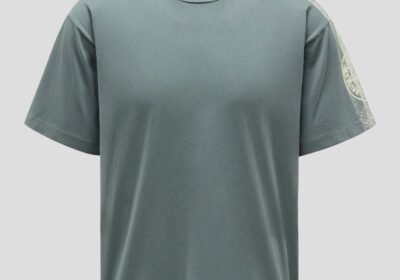 Ανδρικό-Πράσινο-Stripe-Two-Moss-Print-T-shirt-STONE-ISLAND