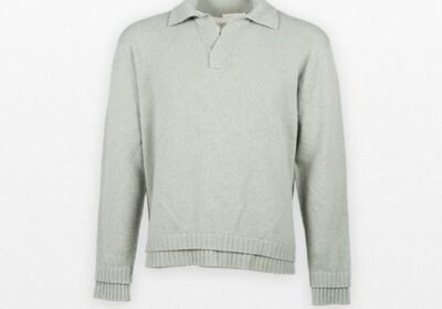 Ανδρικό-Πράσινο-Sweater-With-Collar-ATOMO-FACTORY