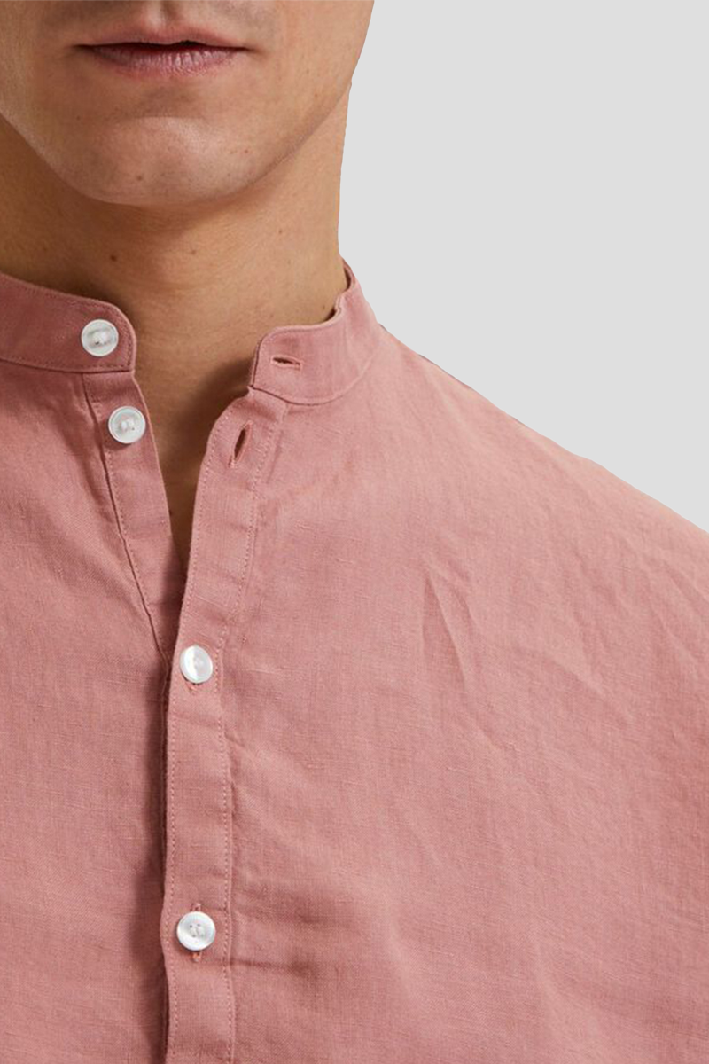 Ανδρικό Ροζ Ash Rose Linen SELECTED HOMME