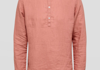 Ανδρικό-Ροζ-Ash-Rose-Linen-Shirt-SELECTED-HOMME