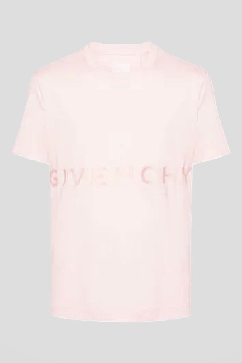 Ανδρικό-Ροζ-Logo-Detail-T-shirt-In-Powder-Pink-GIVENCHY