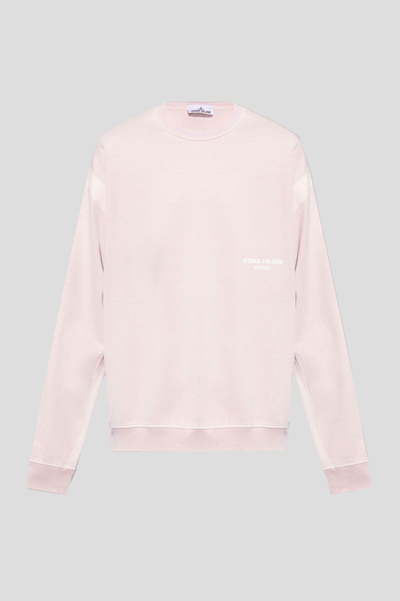 Ανδρικό Ροζ Logo Print Cotton STONE ISLAND