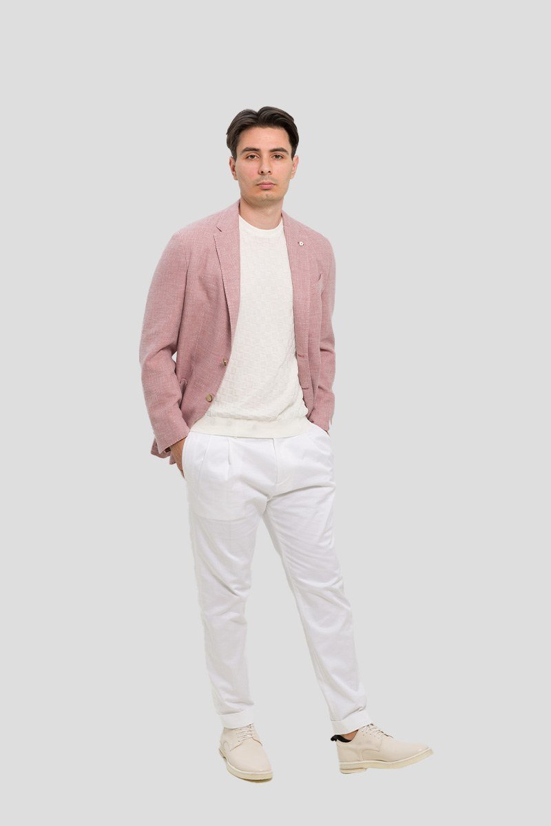 Ανδρικό Ροζ Suit In Pink LUBIAM