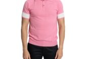 Ανδρικό Ροζ Two Button Polo HOSIO