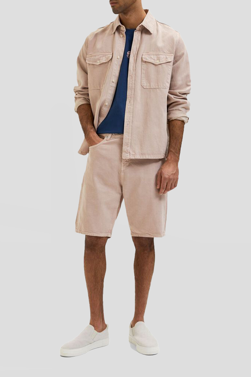 Ανδρικό Ροζ Wide Fit Denim SELECTED HOMME