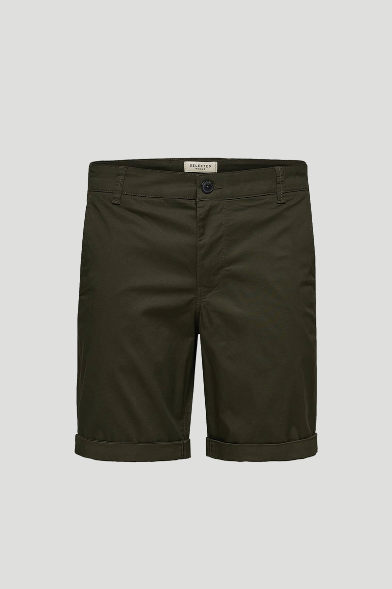 Ανδρικό-Χακί-Mid-Rise-Bermuda-ShortsKhaki-SELECTED-HOMME