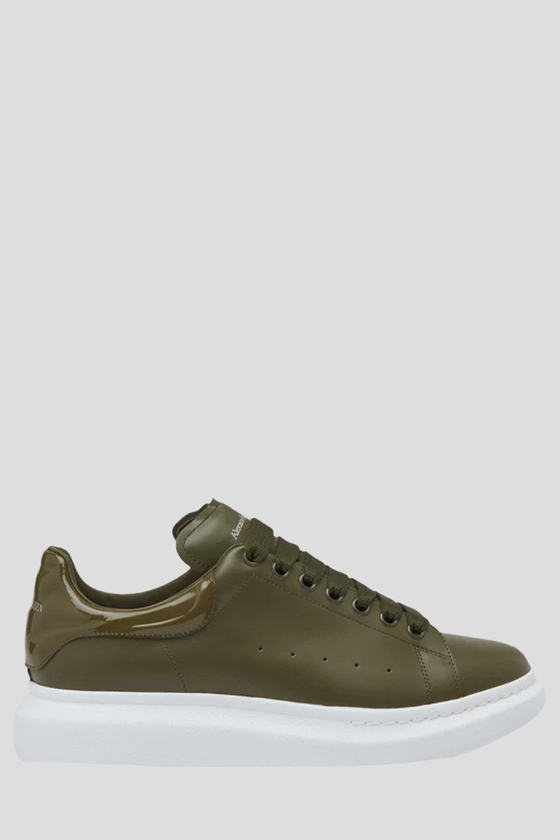 Ανδρικό Χακί Oversized Leather Sneakers ALEXANDER MCQUEEN