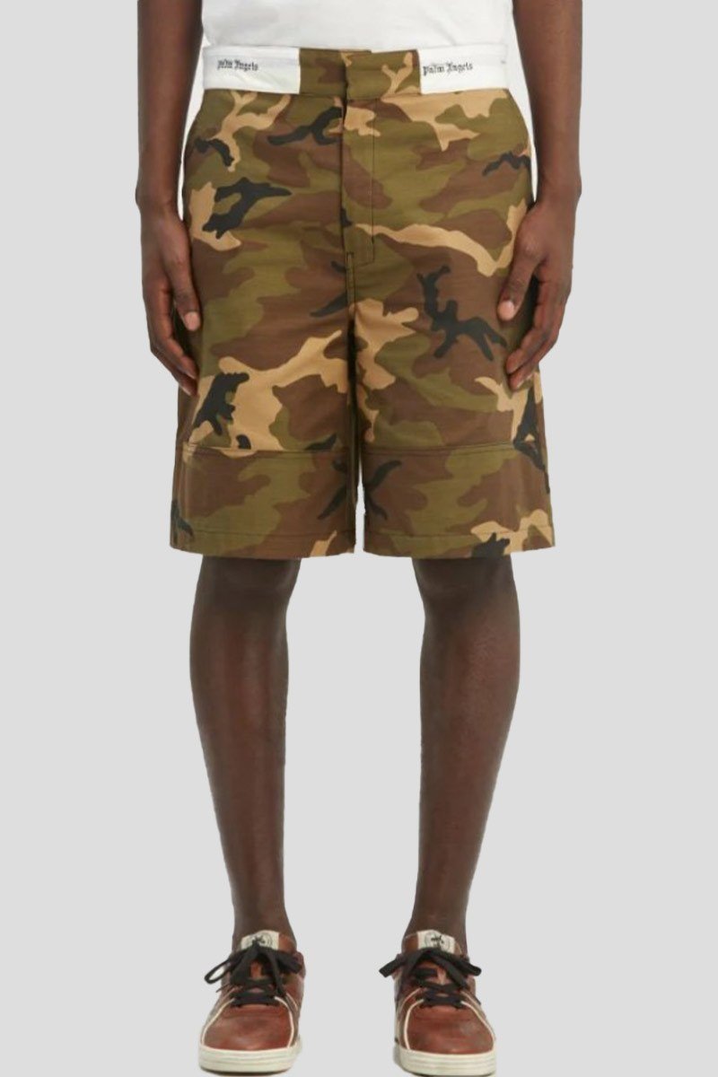Ανδρικό Χακί Sartorial Camo Shorts PALM ANGELS