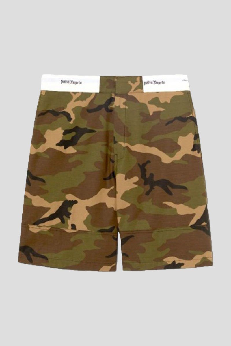 Ανδρικό Χακί Sartorial Camo Shorts PALM ANGELS