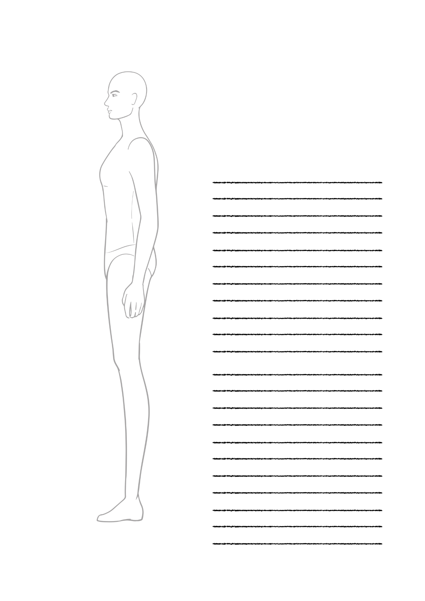 STRAIGHT POSE FASHION SKETCHBOOK A3