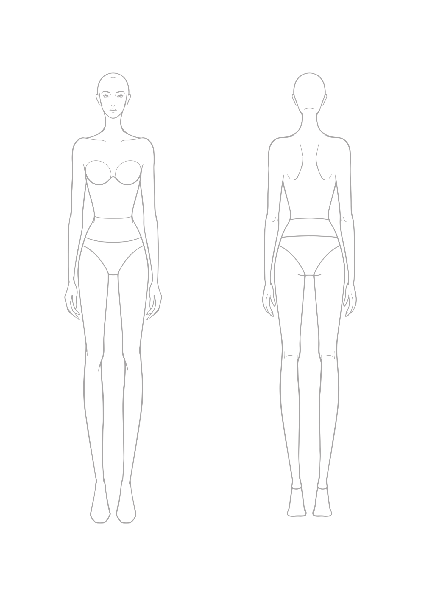 STRAIGHT POSE FASHION SKETCHBOOK A3